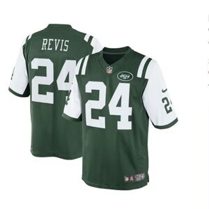 NFL Nike New York JETS Football Jersey RIVIS # 24 Boys 8 Small Size NWOT Sport